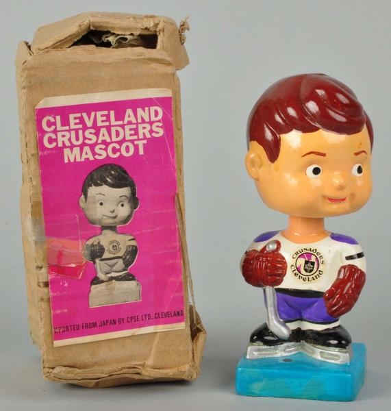 CLEVELAND CRUSADERS HOCKEY BOBBING HEAD DOLL.     