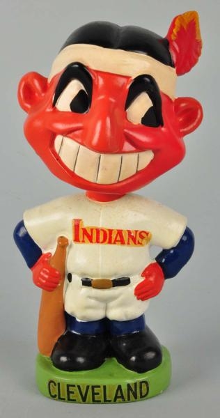 CLEVELAND INDIAN MASCOT BOBBING HEAD DOLL.        