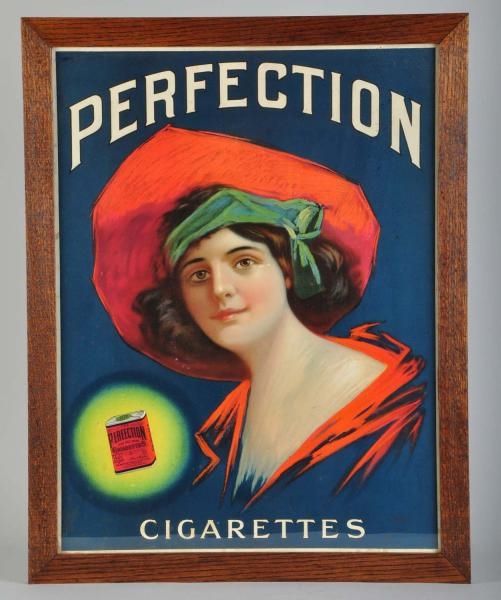 CARDBOARD PERFECTION CIGARETTES POSTER.           