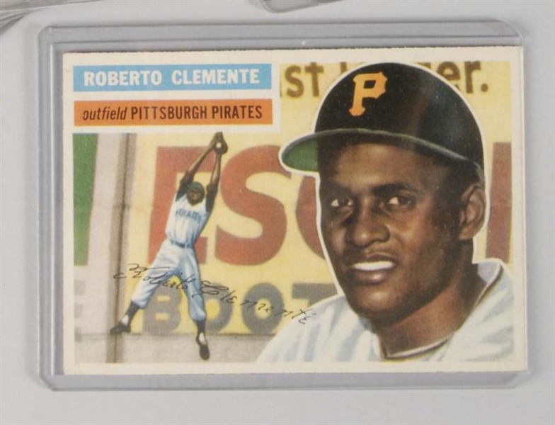 TOPPS 1956 ROBERTO CLEMENTE BASEBALL CARD.        