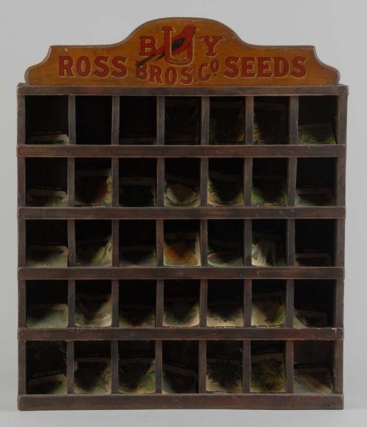 ROSS BROTHERS CO. SEEDS DISPLAY RACK.             