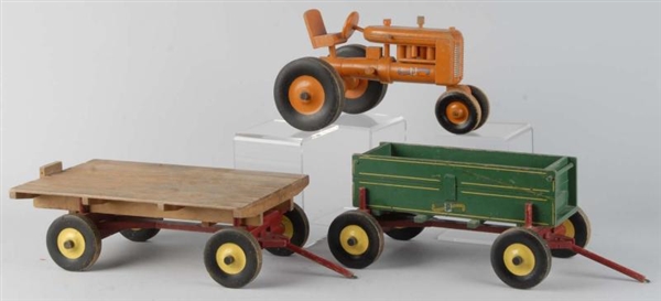 SET OF 3: WOODEN PETER-MAR CONSTRUCTION TOYS.     