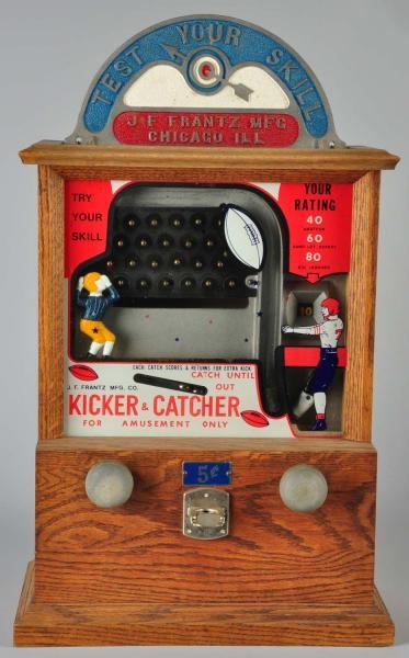 KICKER & CATCHER 5¢ SKILL MACHINE.                