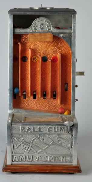 BALL-GUM AMUSEMENT 1¢ SKILL MACHINE.              