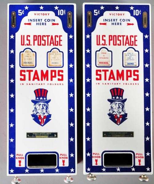 LOT OF 2: US POSTAGE STAMP VENDORS.               