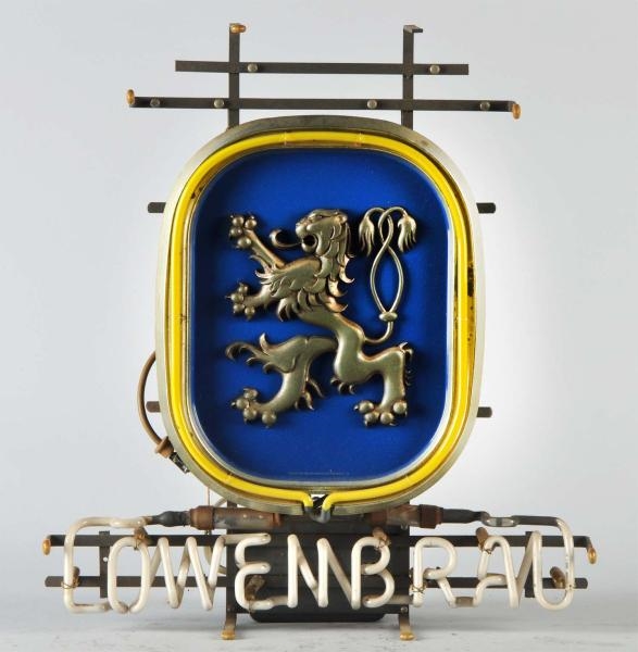 LOWENBRAU BEER NEON SIGN.                         