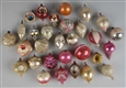 LOT OF 30+ GLASS CHRISTMAS ORNAMENTS.             