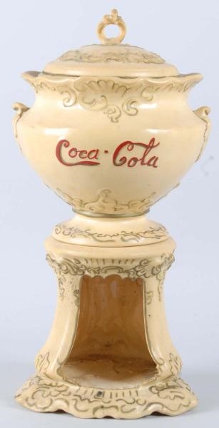HARD RUBBER COCA-COLA REPRODUCTION SYRUP URN.     