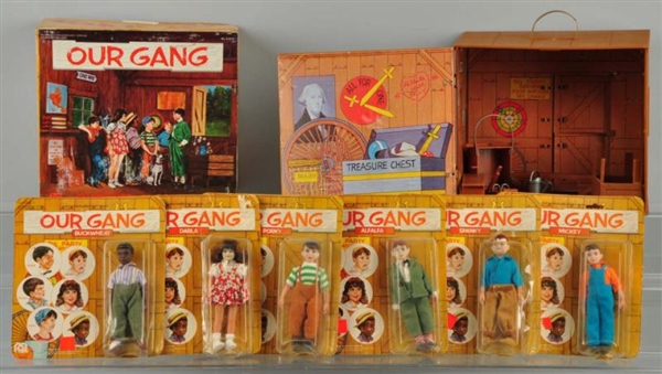 MEGO OUR GANG CLUBHOUSE & FIGURE SET.             