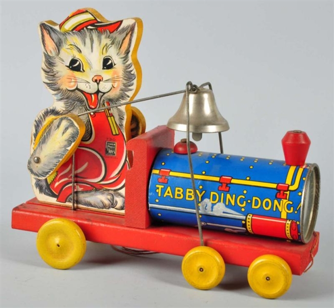 FISHER-PRICE NO. 730 TABBY DING DONG TOY.         