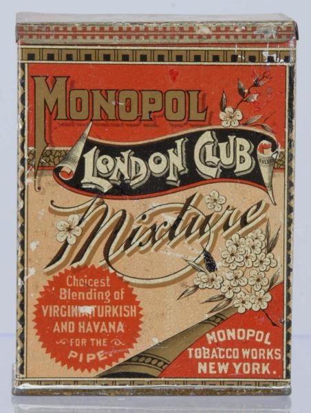 MONOPOL LONDON CLUB MIXTURE TOBACCO TIN.          