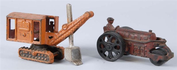 LOT OF 2: CAST IRON HUBLEY CONSTRUCTION TOYS.     