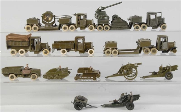 LOT OF 12: SCARCE DIECAST BRITAINS VEHICLE TOYS.  