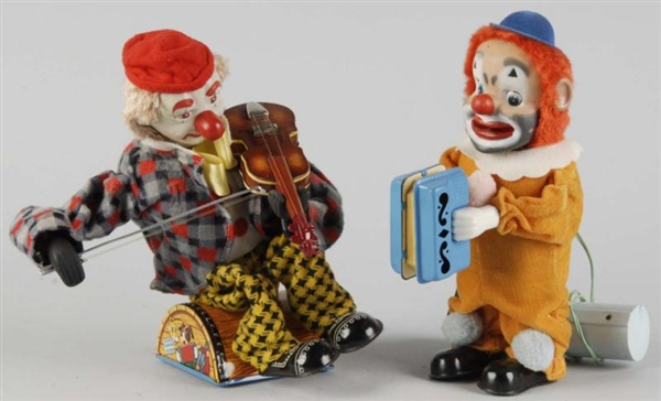 LOT OF 2: CLOWN BATTERY-OPERATED TOYS.            