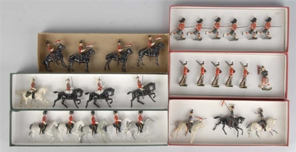 LOT OF 6: BOXES OF BRITAINS SOLDIERS.             