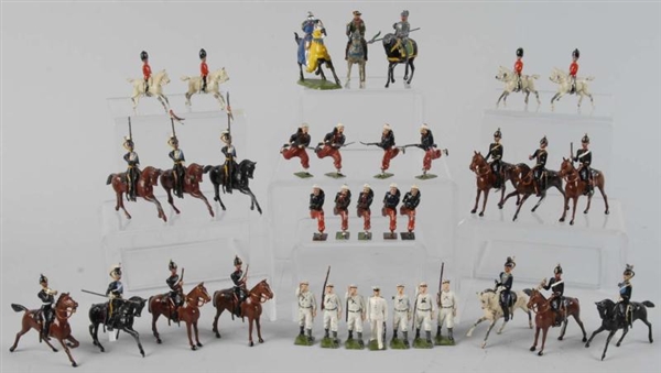 LOT OF 6: BOXES OF BRITAINS & OTHER FIGURES.      