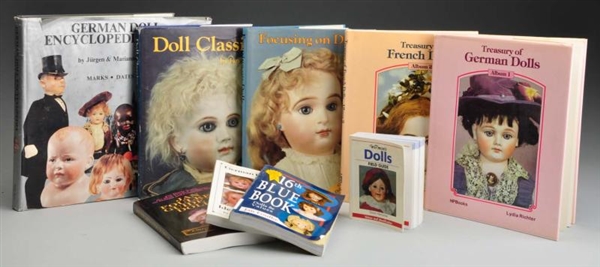 LOT OF 9: DOLL BOOKS.                             