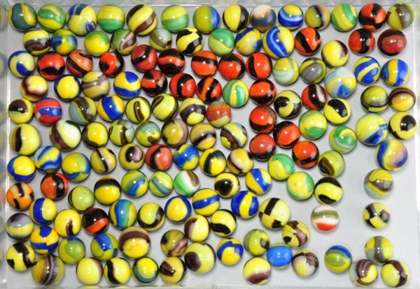 LOT OF 140: MARBLE KING MARBLES.                  