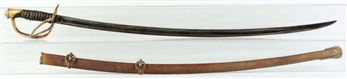 AMES CAVALRY SWORD WITH NJ MARKINGS.              