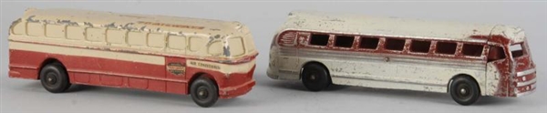LOT OF 2: DIECAST BUS TOYS.                       