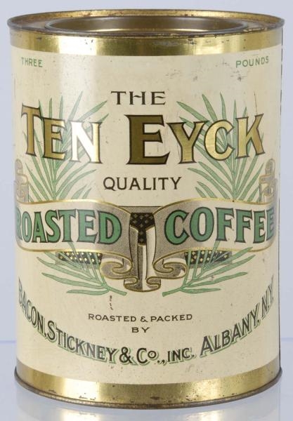 3-LB. TEN EYCK COFFEE CAN.                        