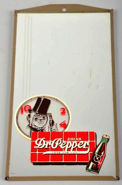 SMALL DR. PEPPER MIRROR SIGN.                     
