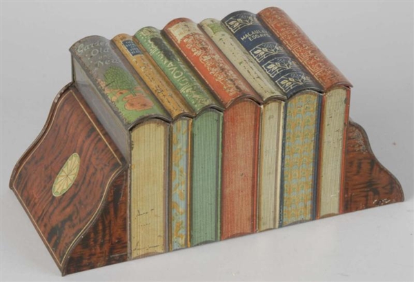 1909 HUNTLEY & PALMER BOOKS BISCUIT TIN.          