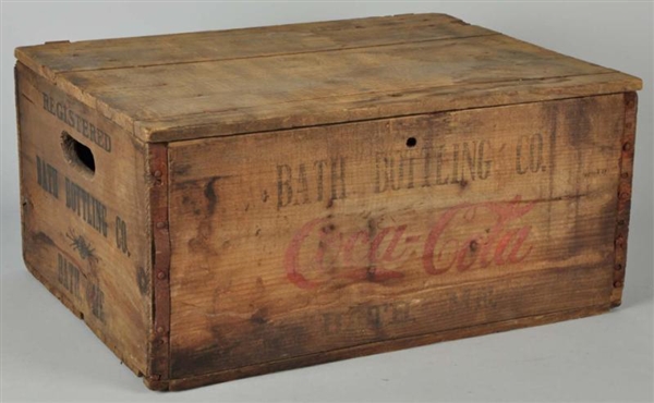 COCA-COLA DOUBLE CASE CRATE FROM BATH, ME.        