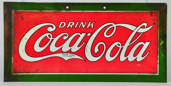 1920S EMBOSSED TIN SMALL SIGN.                    