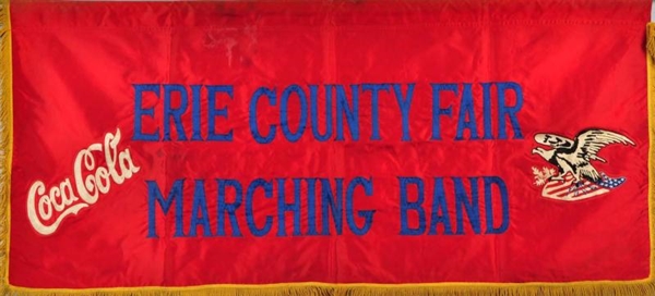 1950S COCA-COLA MARCHING BAND BANNER.             
