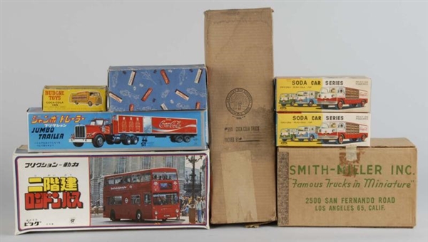 LOT OF 8: ADVERTISING TRUCK TOY BOXES.            