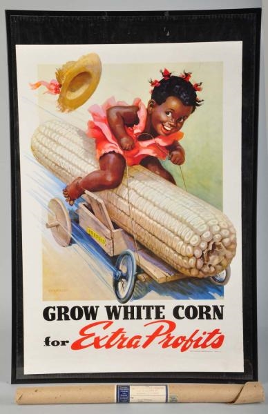 COLOR LITHO CORN ADVERTISING POSTER.              