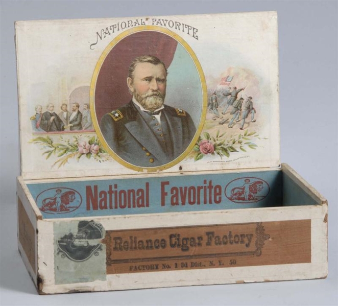 NATIONAL FAVORITE CIGAR BOX.                      