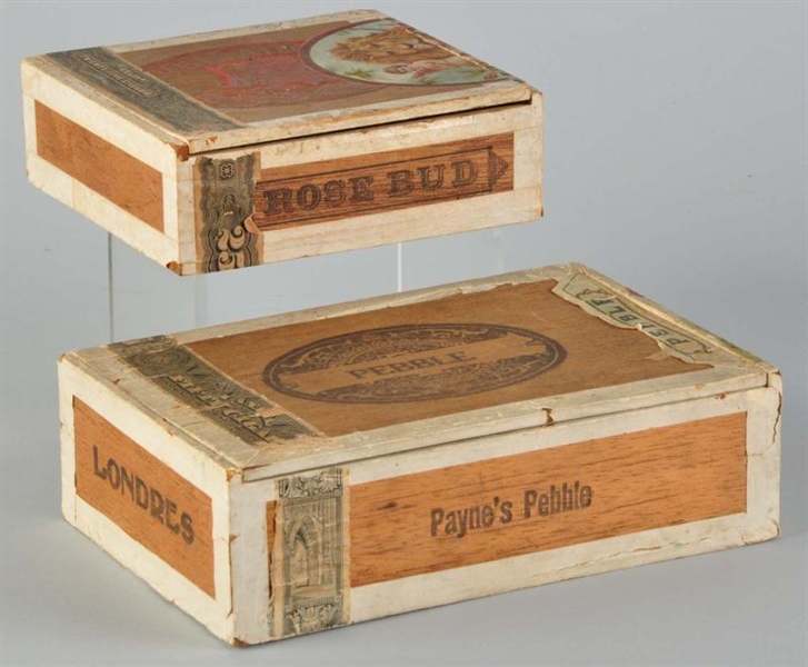 LOT OF 2: CIGAR BOXES.                            