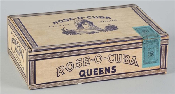 FULL BOX OF ROSE O CUBA CIGARS.                   