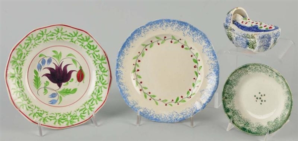 LOT OF 4: STAFFORDSHIRE PIECES.                   