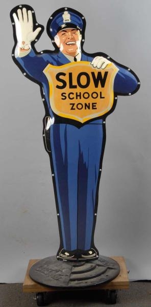 COCA-COLA TWO-SIDED SCHOOL CROSSING GUARD.        