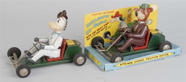 LOT OF 2: TIN LINEMAR CHARACTER GO-MOBILE TOYS.   