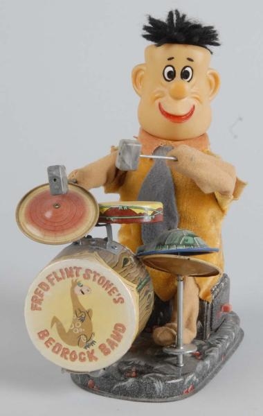 FRED FLINTSTONE BEDROCK BAND BATTERY-OPERATED TOY 