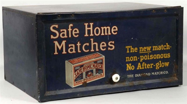 SAFE HOME MATCHES DISPLAY BIN.                    