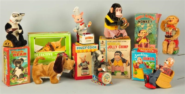 LOT OF 7: JAPANESE BATTERY-OPERATED TOYS.         