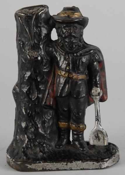 CAST IRON CAPTAIN KIDD STILL BANK.                