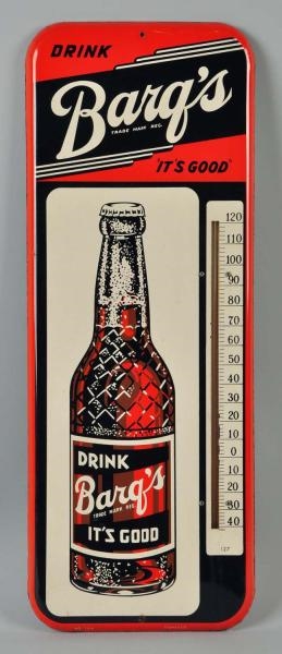 1950S TIN BARQS THERMOMETER.                     