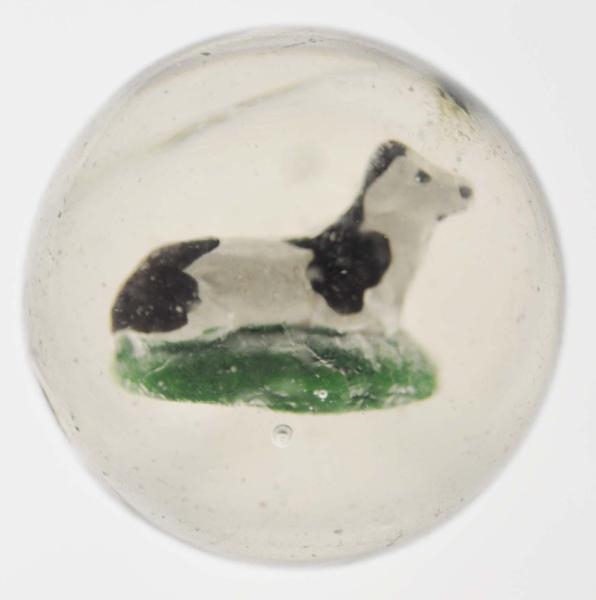 PAINTED COW SULPHIDE MARBLE.                      