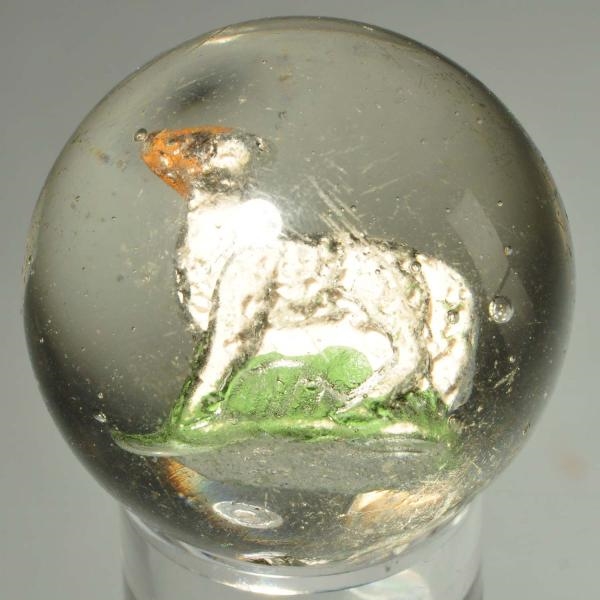 PAINTED LAMB SULPHIDE MARBLE.                     