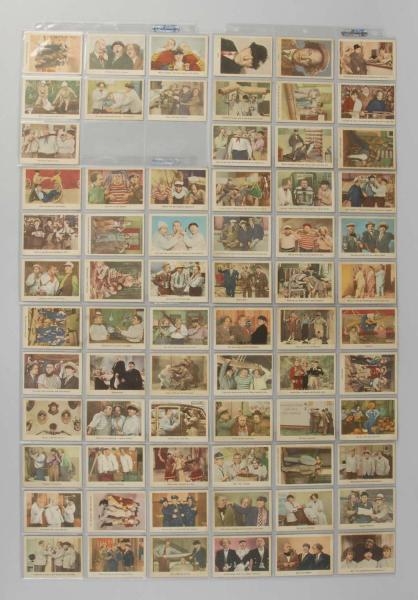 LOT OF 70: FLEER THREE STOOGES TRADING CARDS.     