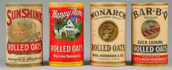 LOT OF 4: ROLLED OATS BOXES.                      