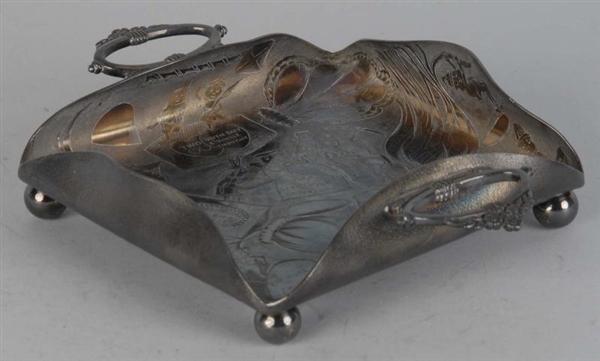 SILVERPLATE PALMER COX BROWNIE HOT POT HOLDER.    