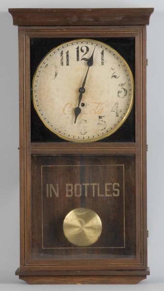 1930S GILBERT COKE REGULATOR CLOCK WITH PENDULUM. 