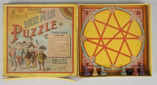 THE SEVEN WISE MEN PUZZLE IN ORIGINAL BOX.        